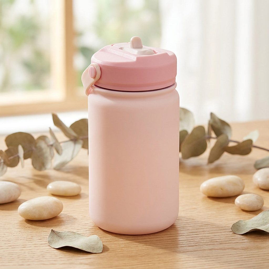Botella Térmica de Acero Inoxidable con Adaptador Infantil – Lisa | Aurea Kids