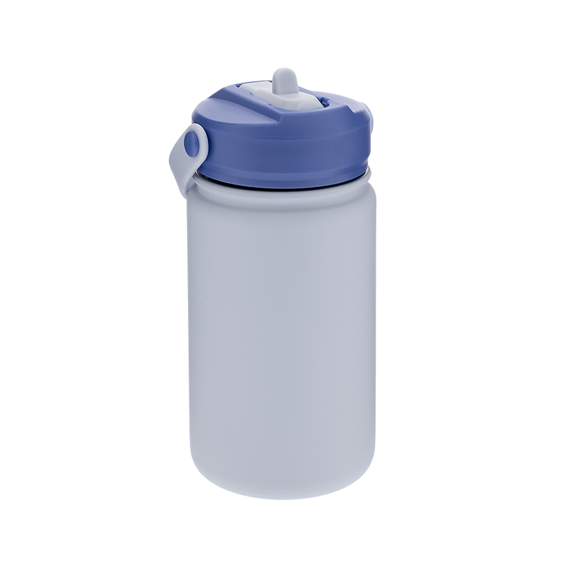 Botella acero 330ml con adaptador infantil con pajita - Lisa