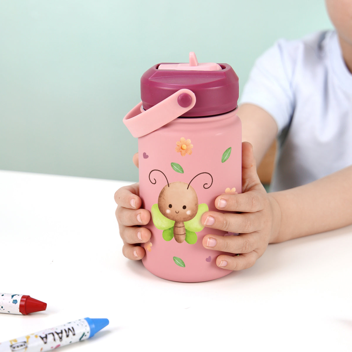 Botella infantil de acero inoxidable - Little Bugs