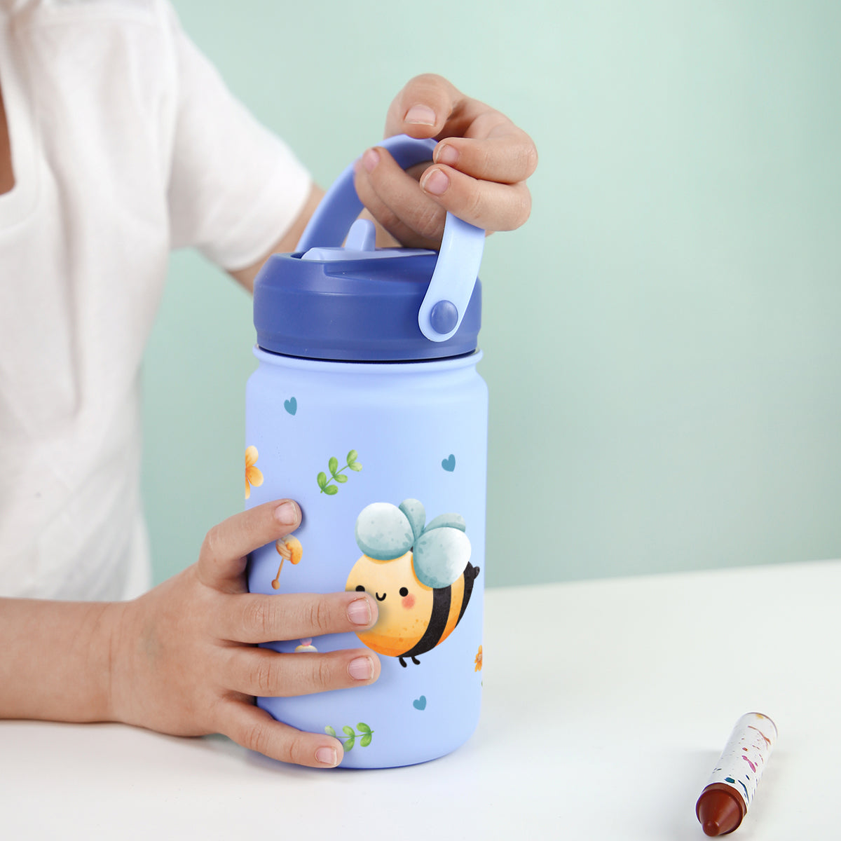 Botella infantil de acero inoxidable - Little Bugs