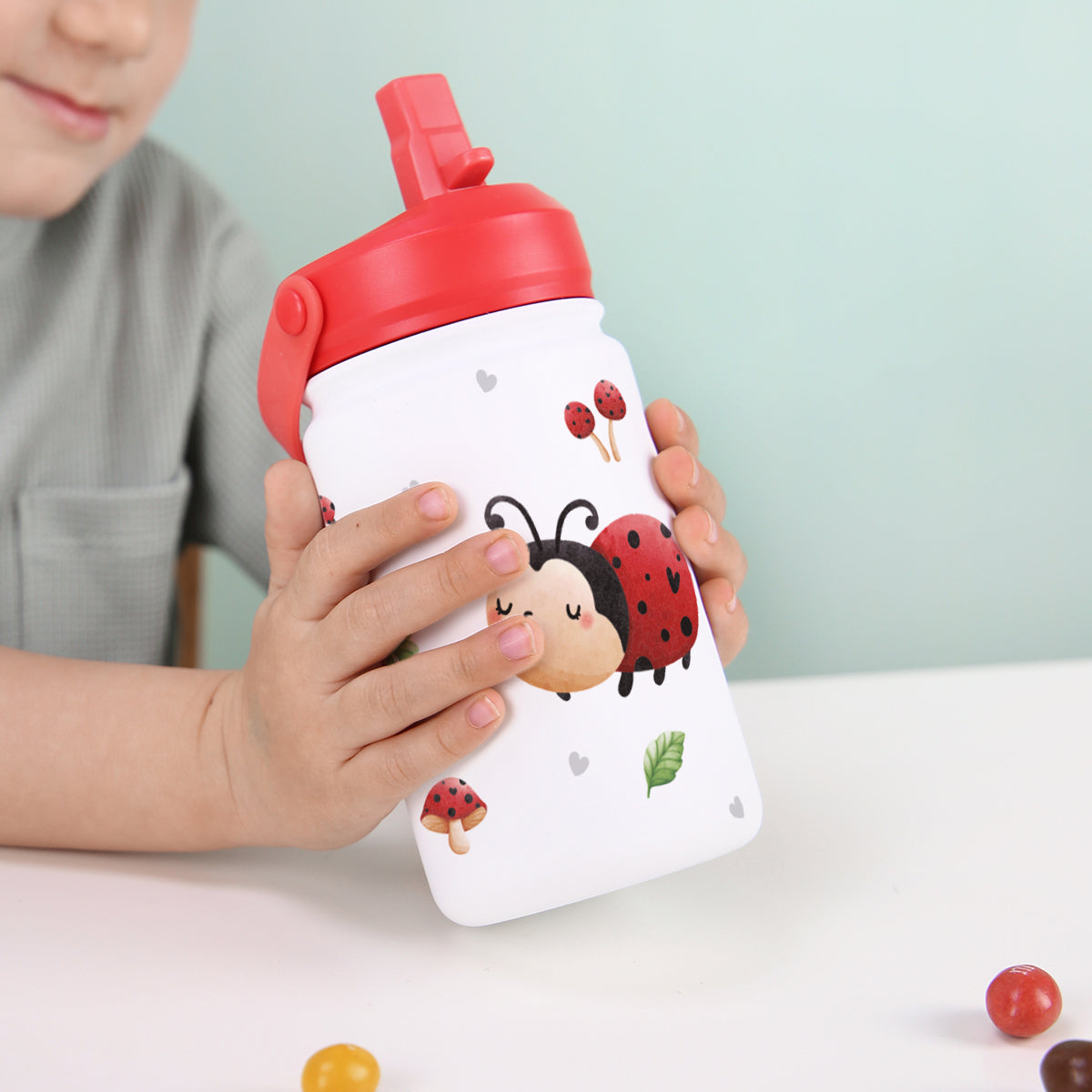 Botella infantil de acero inoxidable - Little Bugs