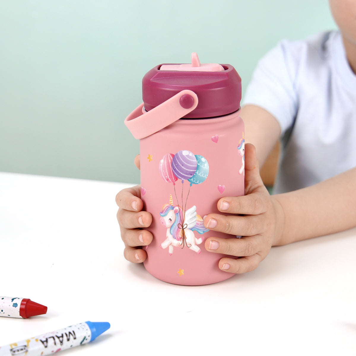 Botella infantil de acero inoxidable - Magic Unicorn