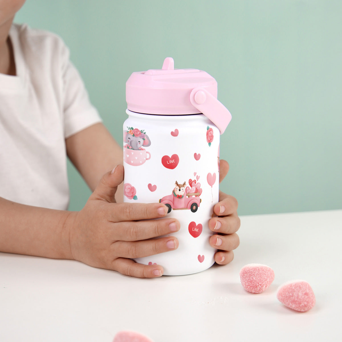 Botella infantil de acero inoxidable - Lovely Travellers