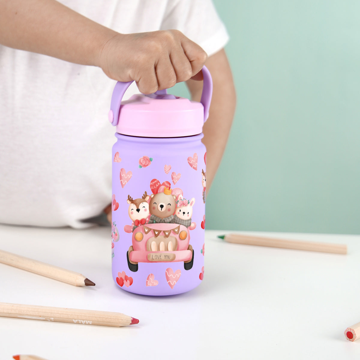 Botella infantil de acero inoxidable - Lovely Travellers