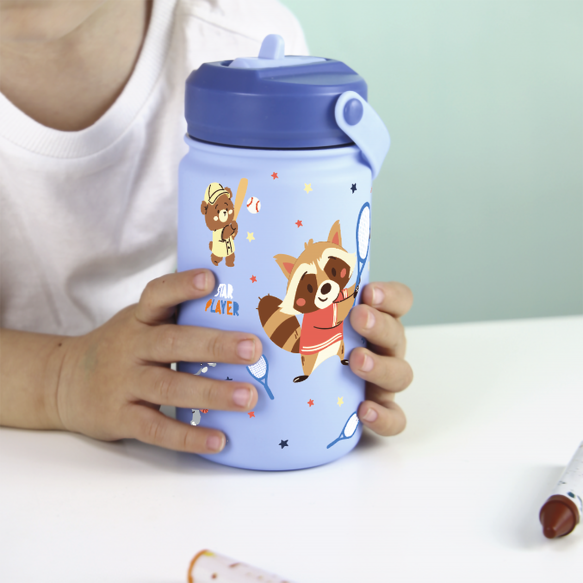 Botella infantil de acero inoxidable - Star Players