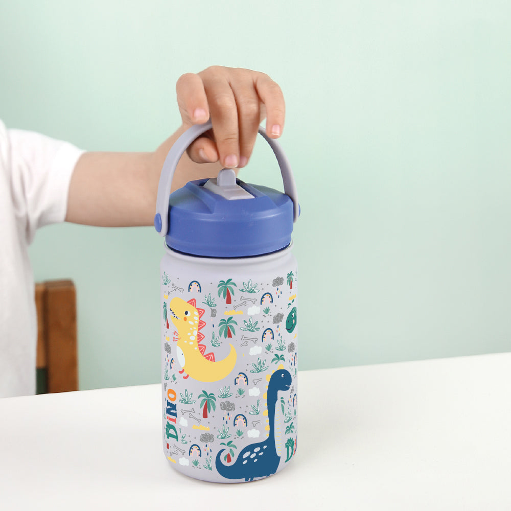 Botella infantil de acero inoxidable - Dino Land