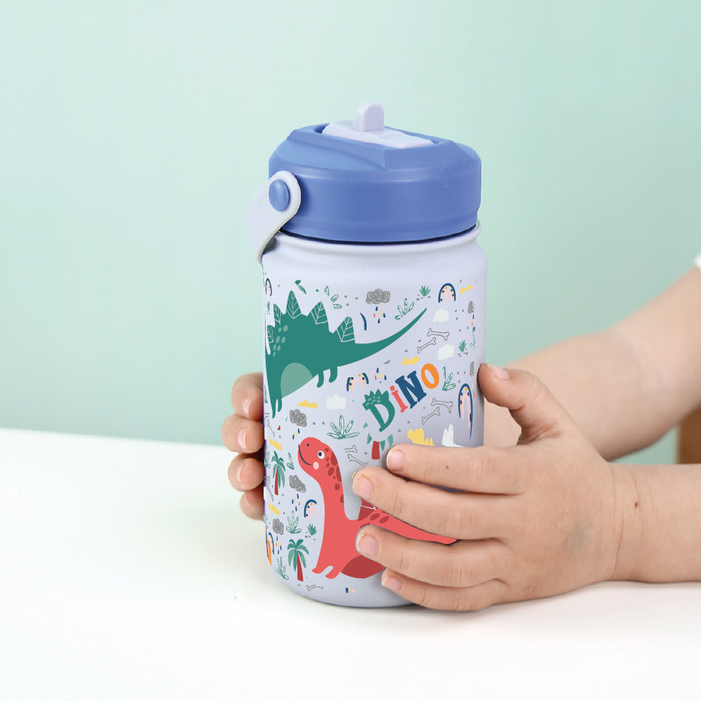 Botella infantil de acero inoxidable - Dino Land