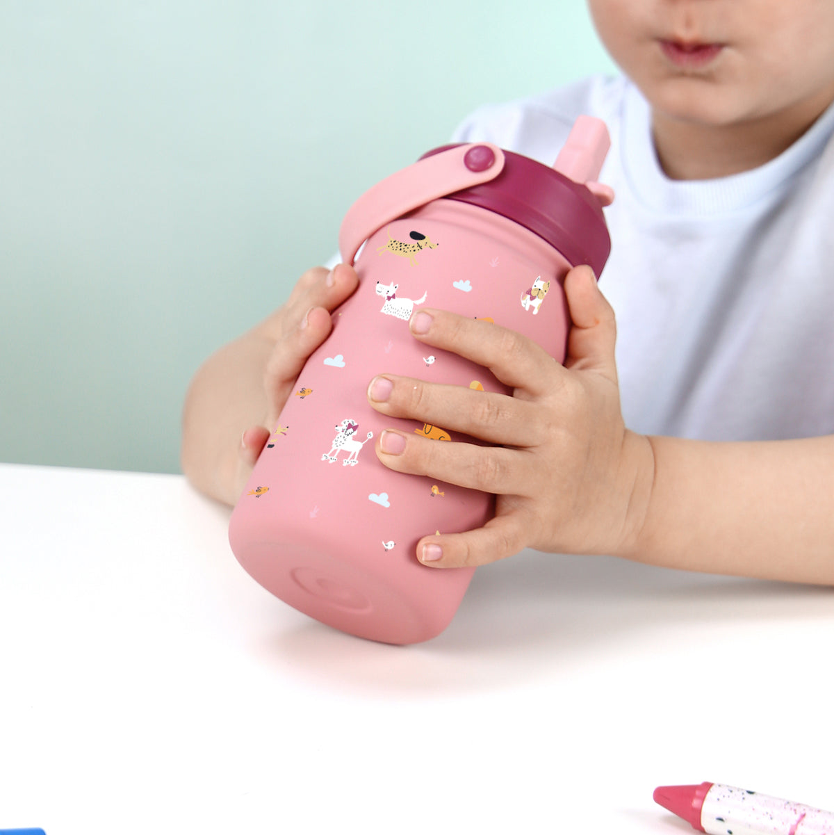 Botella infantil de acero inoxidable - Chic Paws