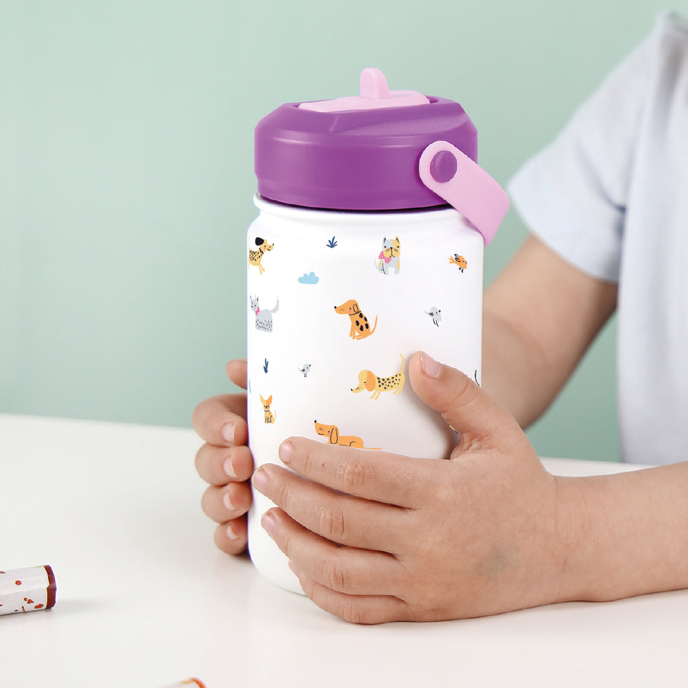 Botella infantil de acero inoxidable - Chic Paws
