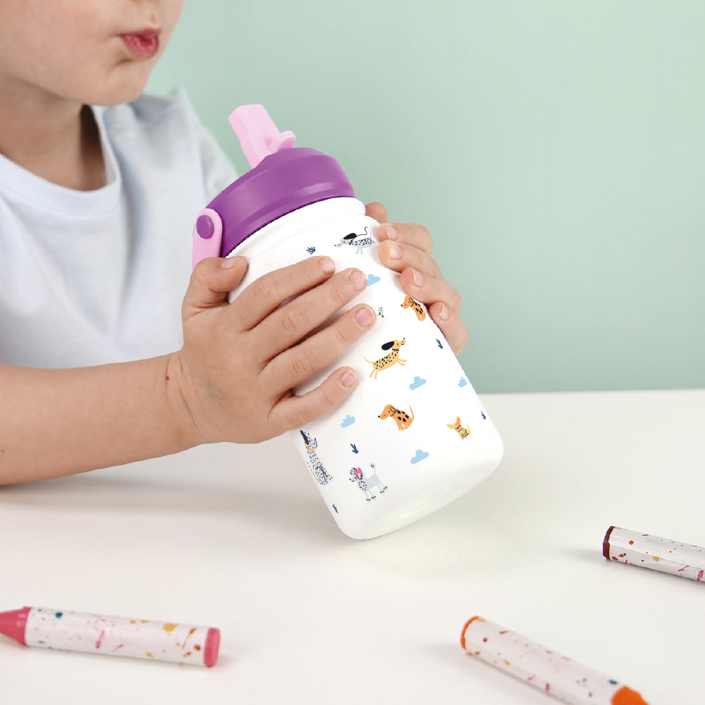 Botella infantil de acero inoxidable - Chic Paws