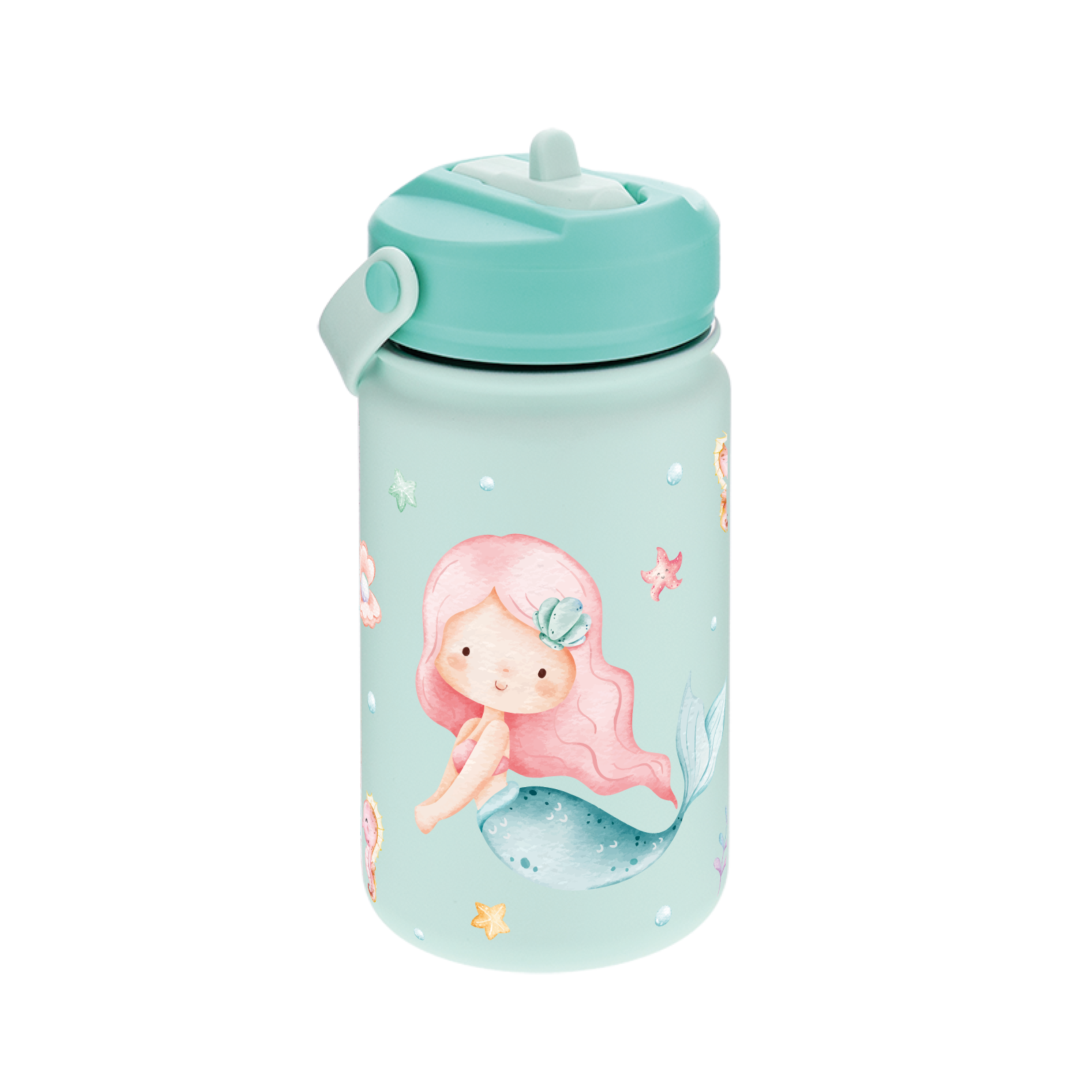 Botella Térmica de Acero Inoxidable con Adaptador Infantil – Sea Princess | Aurea Kids