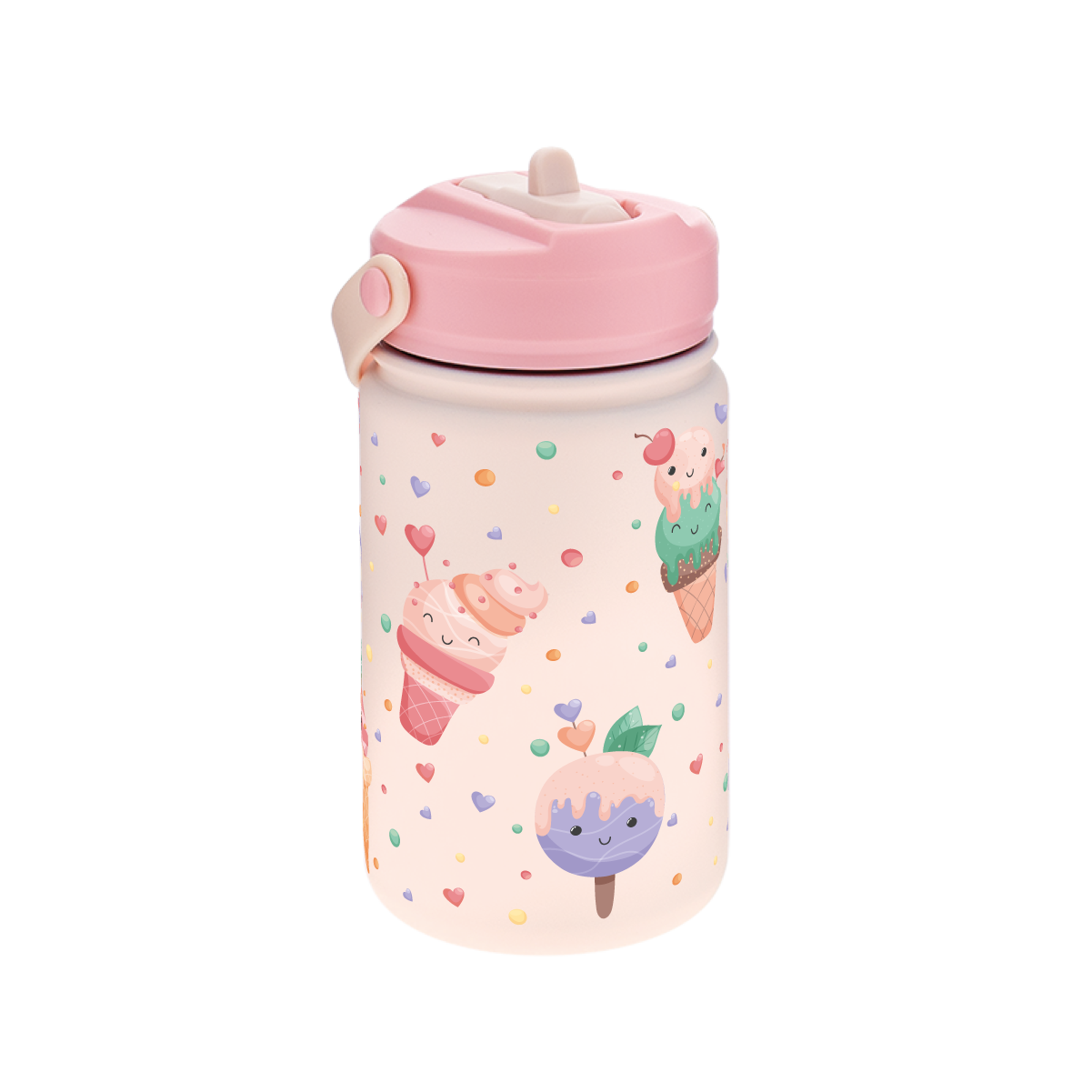 Botella Térmica de Acero Inoxidable con Adaptador Infantil – Yummy Summer | Aurea Kids