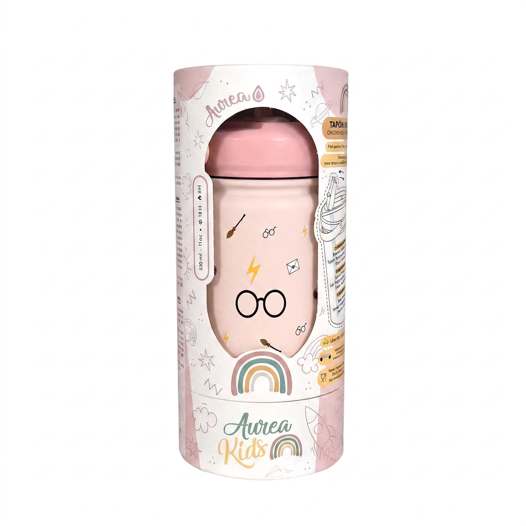 Botella Térmica de Acero Inoxidable con Adaptador Infantil – Wizard School | Aurea Kids
