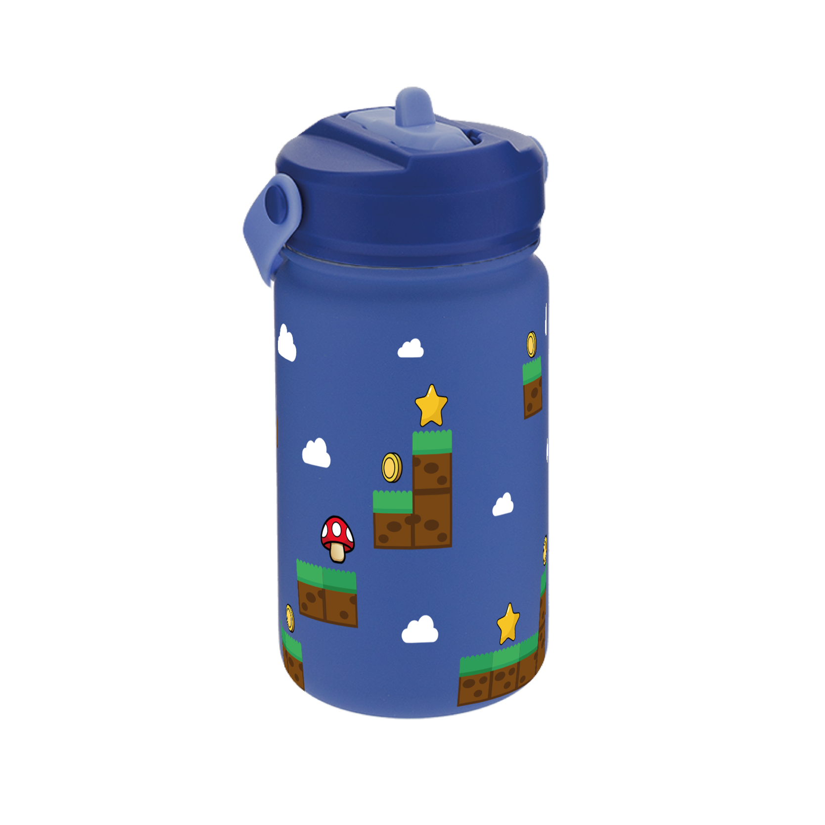 Botella Térmica de Acero Inoxidable con Adaptador Infantil – Level Boss | Aurea Kids