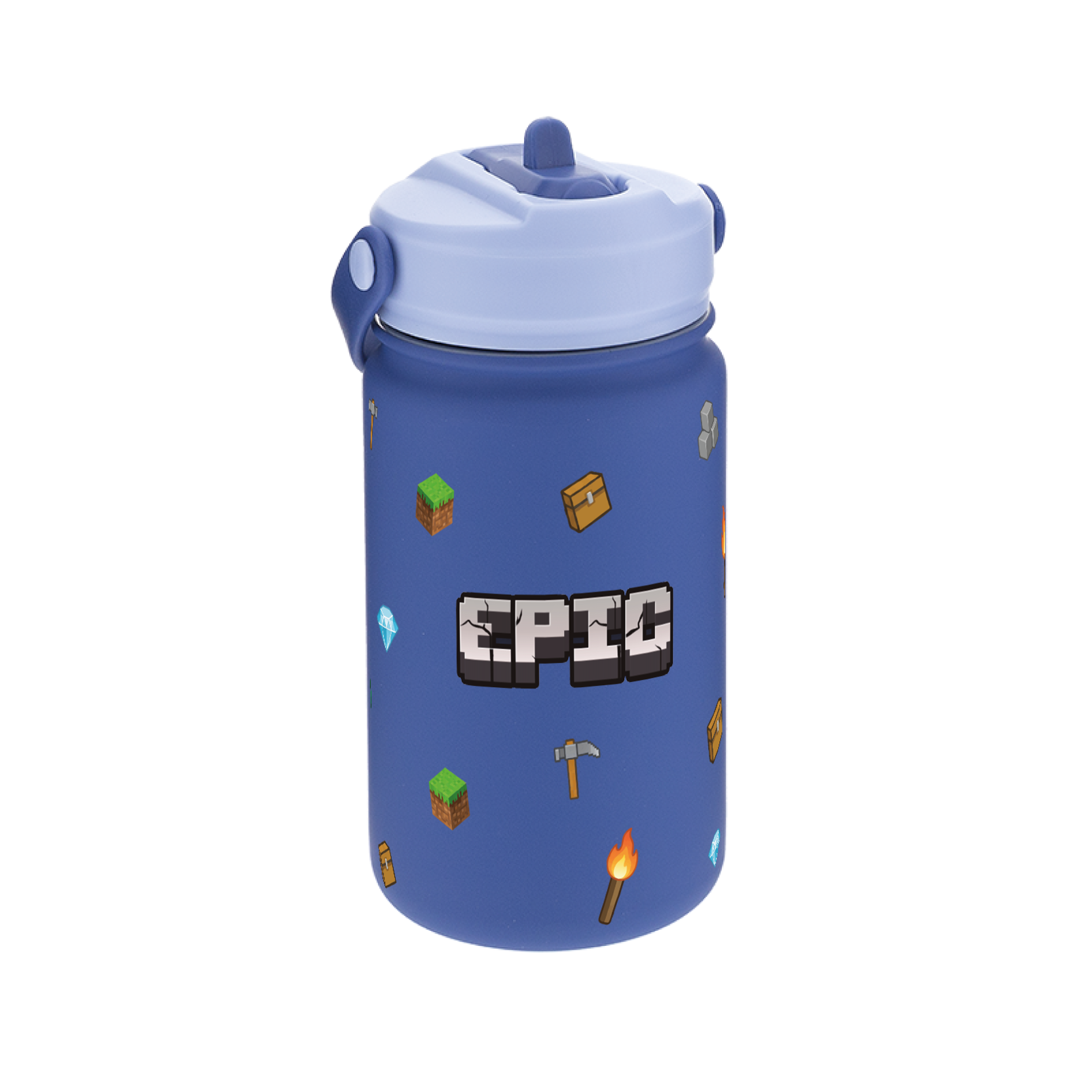 Botella Térmica de Acero Inoxidable con Adaptador Infantil – Pixel Craft | Aurea Kids