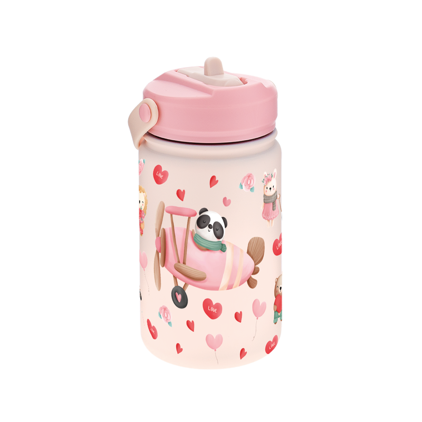 Botella Térmica de Acero Inoxidable con Adaptador Infantil – Lovely Travellers | Aurea Kids