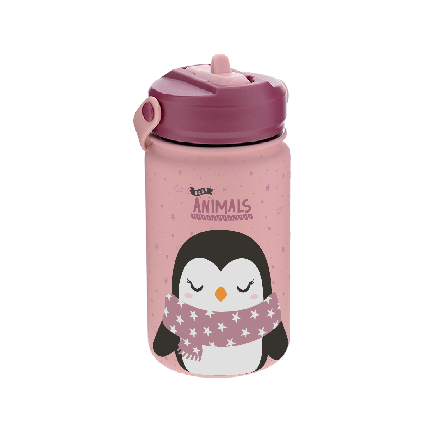 Botella Acero Inoxidable 330ml Adaptador Infantil - 3D Animals