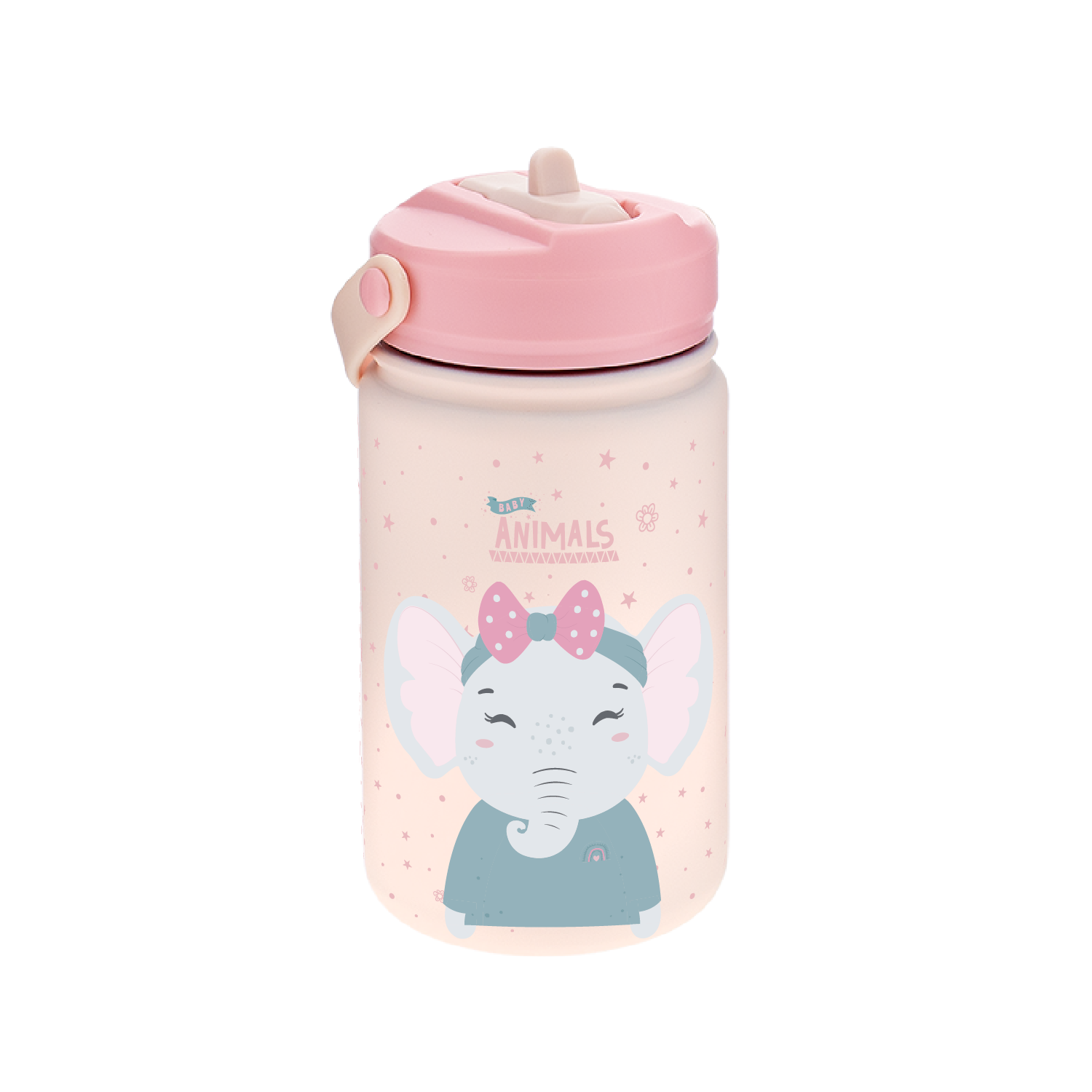 Botella Acero Inoxidable 330ml Adaptador Infantil - 3D Animals