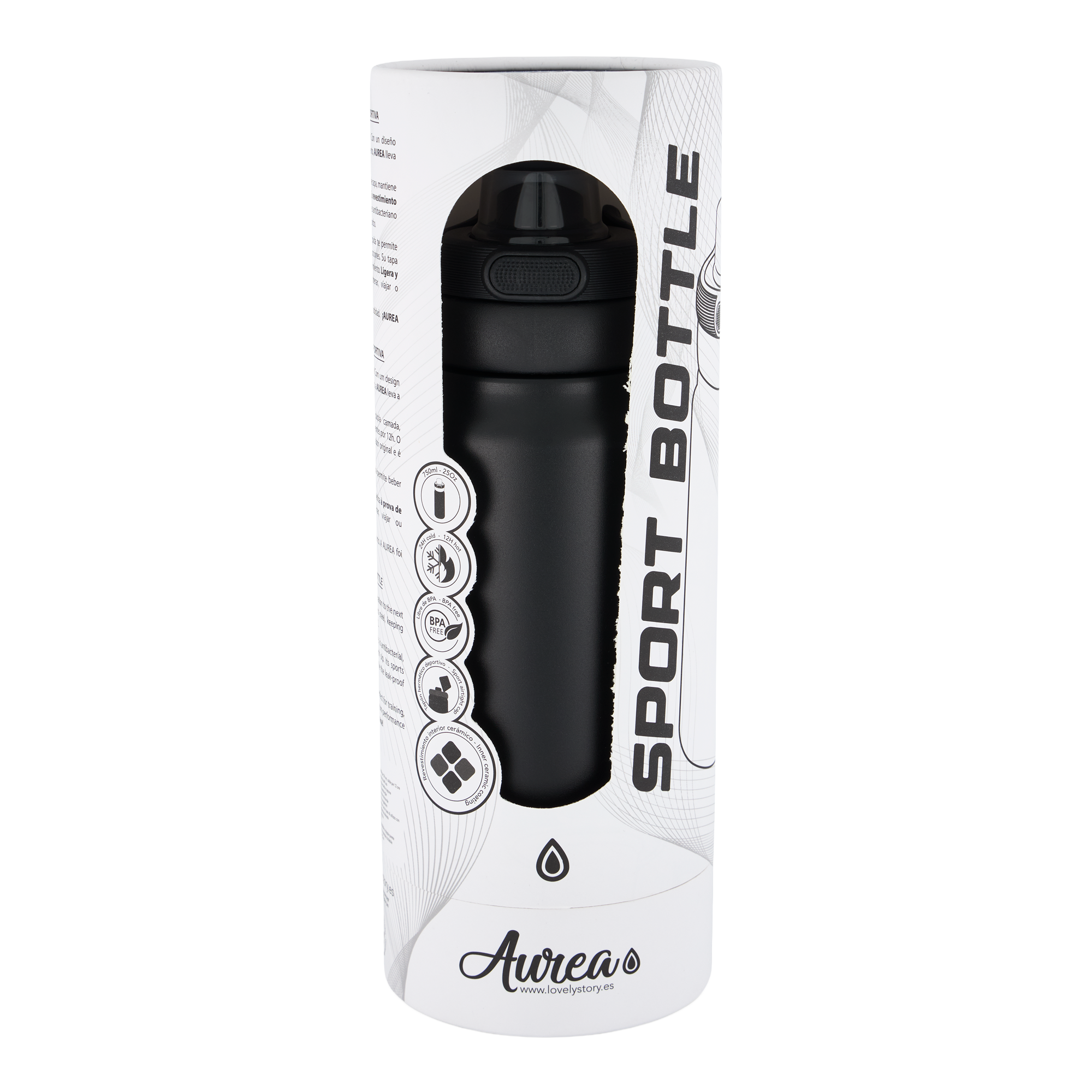 Botella Térmica de Acero Inoxidable Sport – Lisa | Aurea