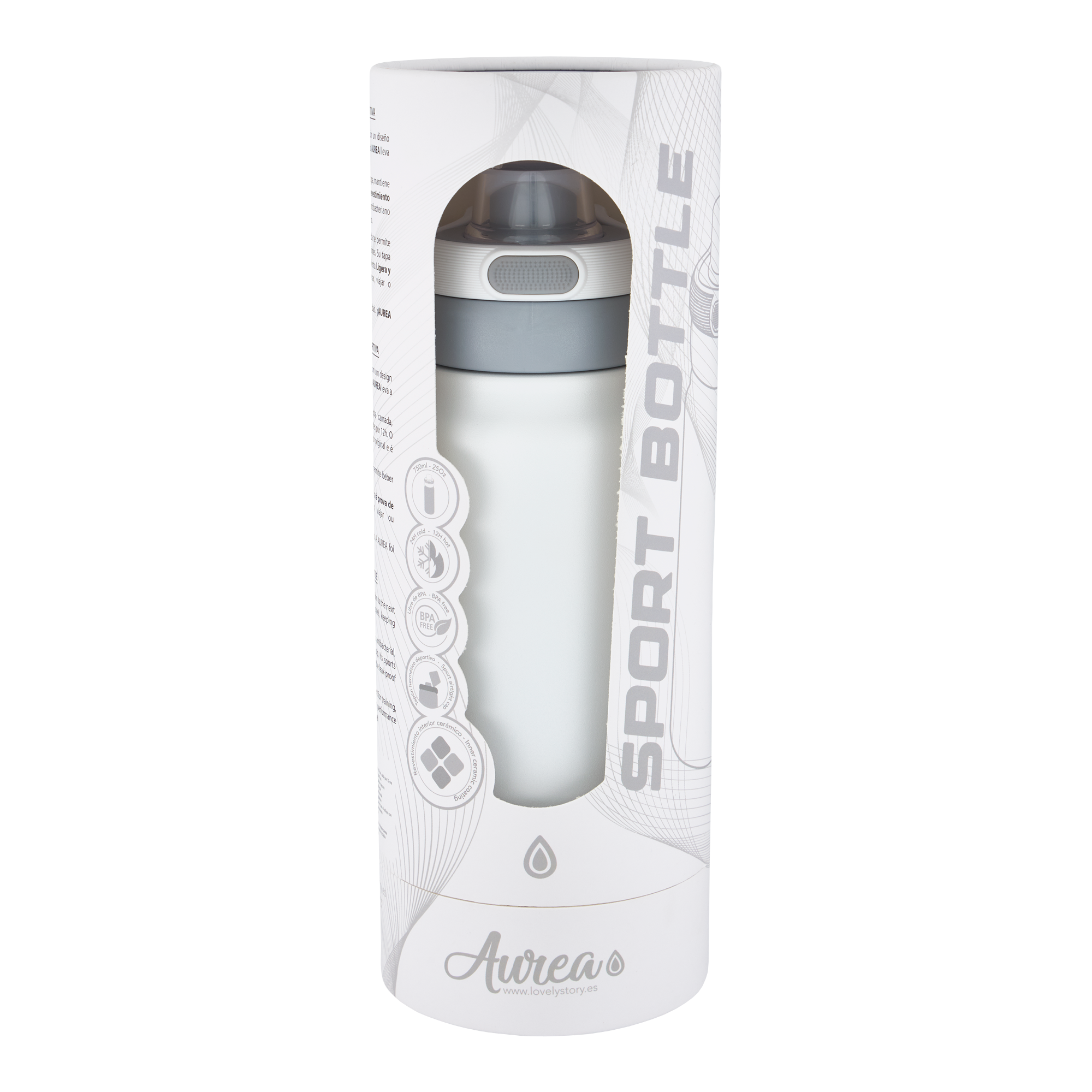 Botella Térmica de Acero Inoxidable Sport – Lisa | Aurea