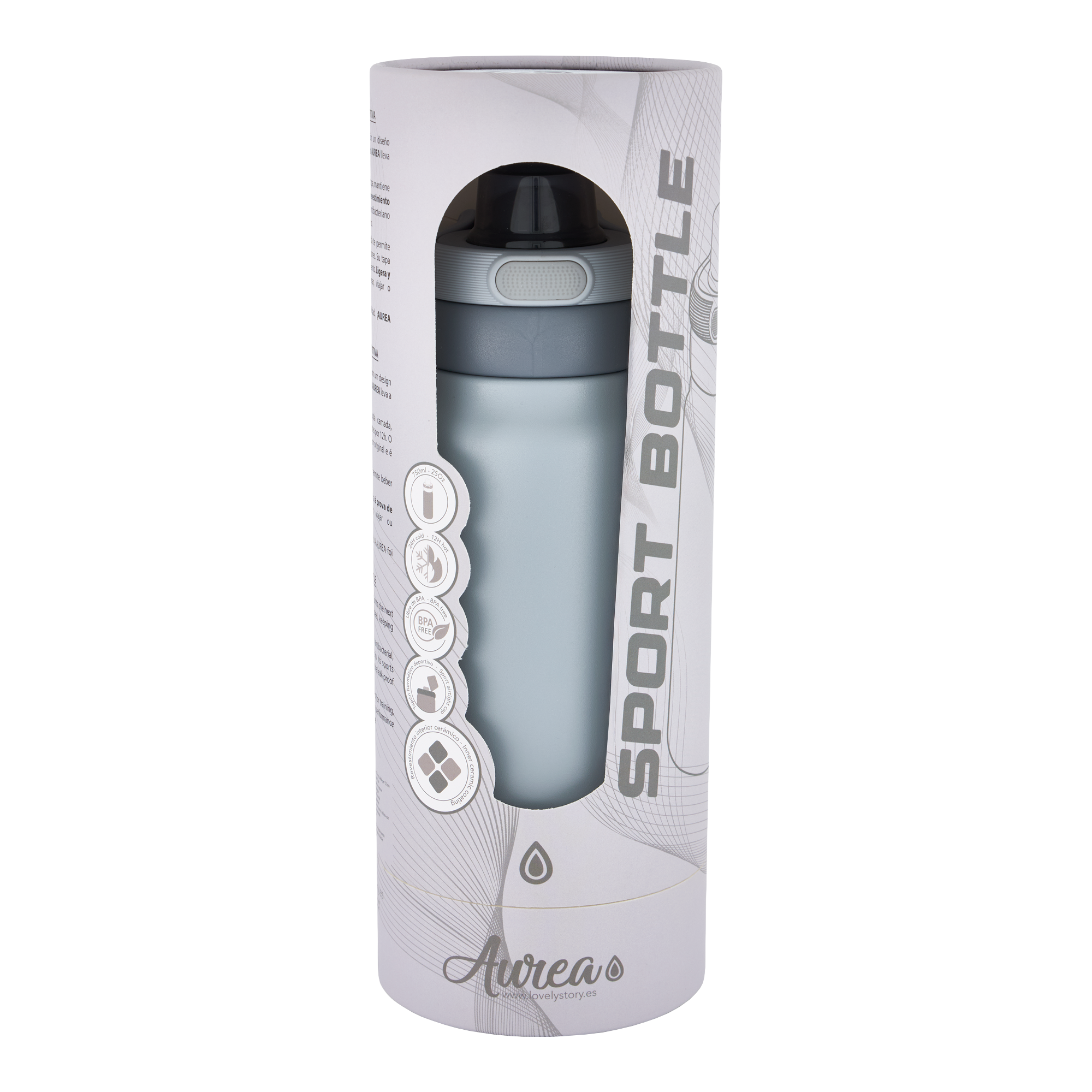 Botella Térmica de Acero Inoxidable Sport – Lisa | Aurea