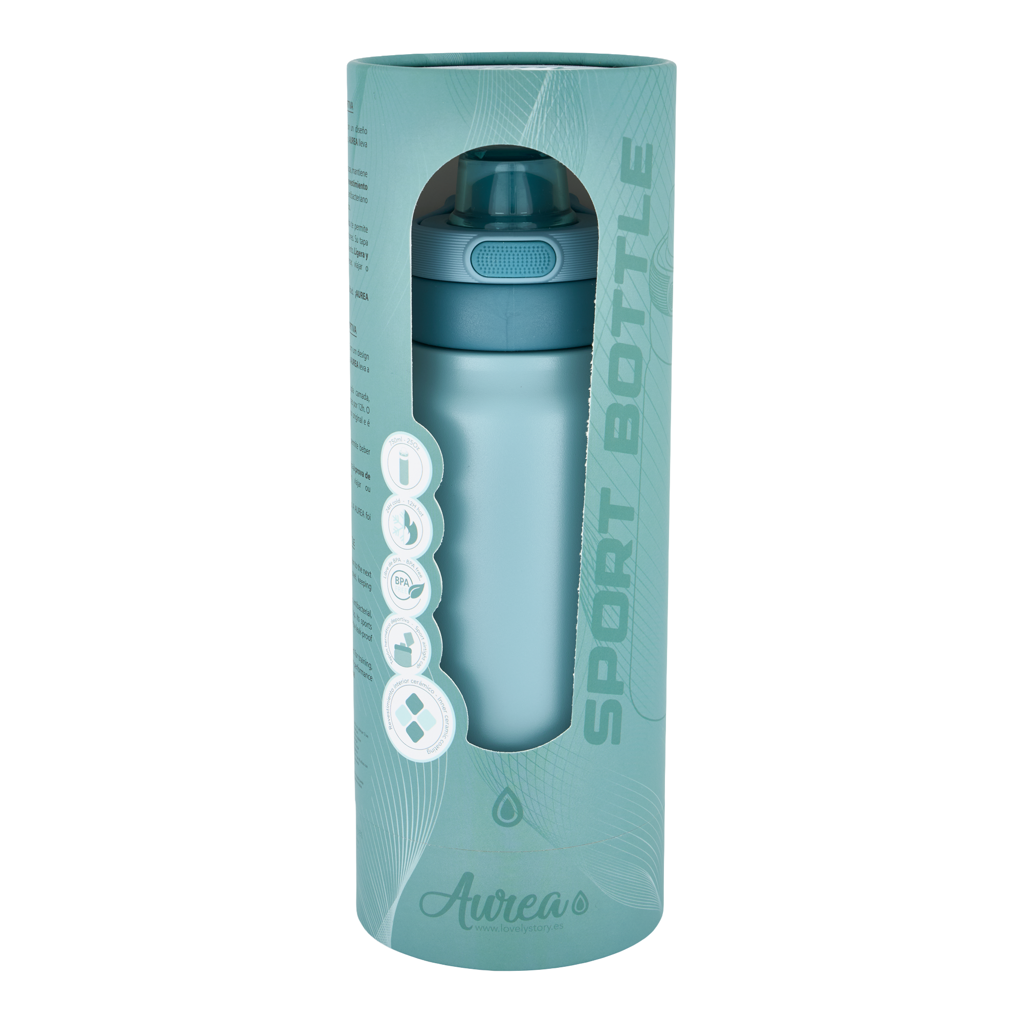 Botella Térmica de Acero Inoxidable Sport – Lisa | Aurea