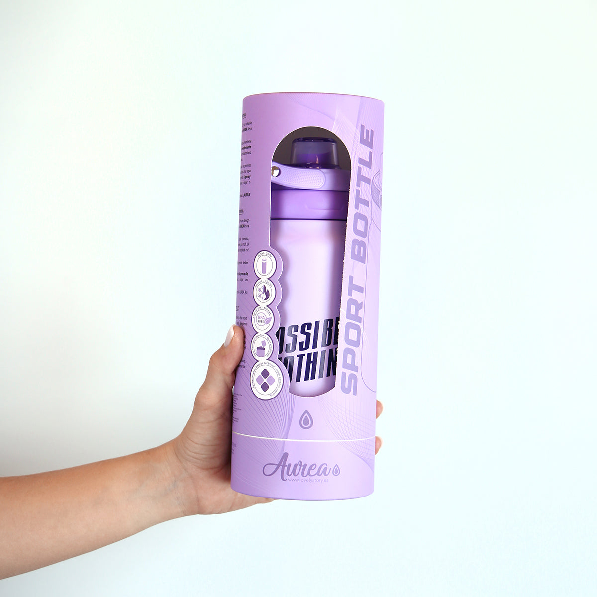 Botella Aurea Sport - Impossible is Nothing