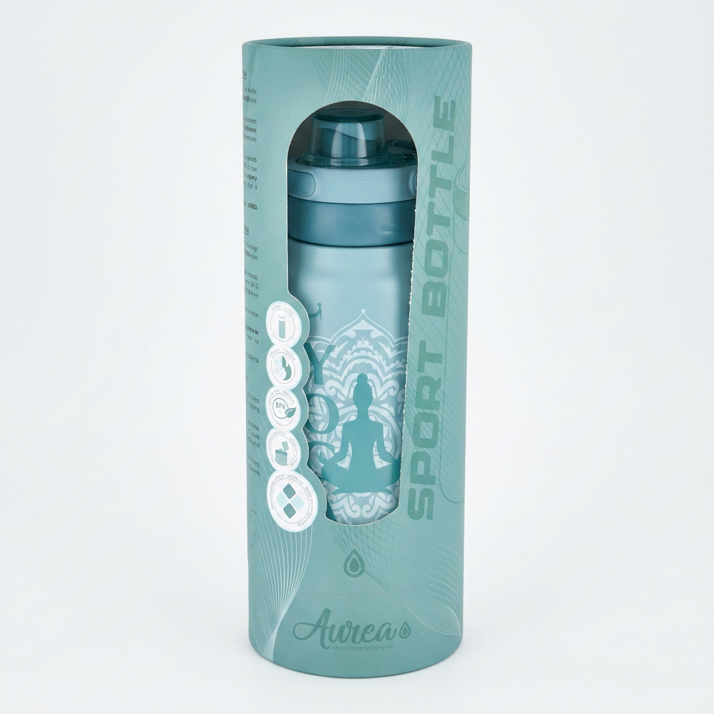 Botella Térmica de Acero Inoxidable Sport – Yoga Zone | Aurea