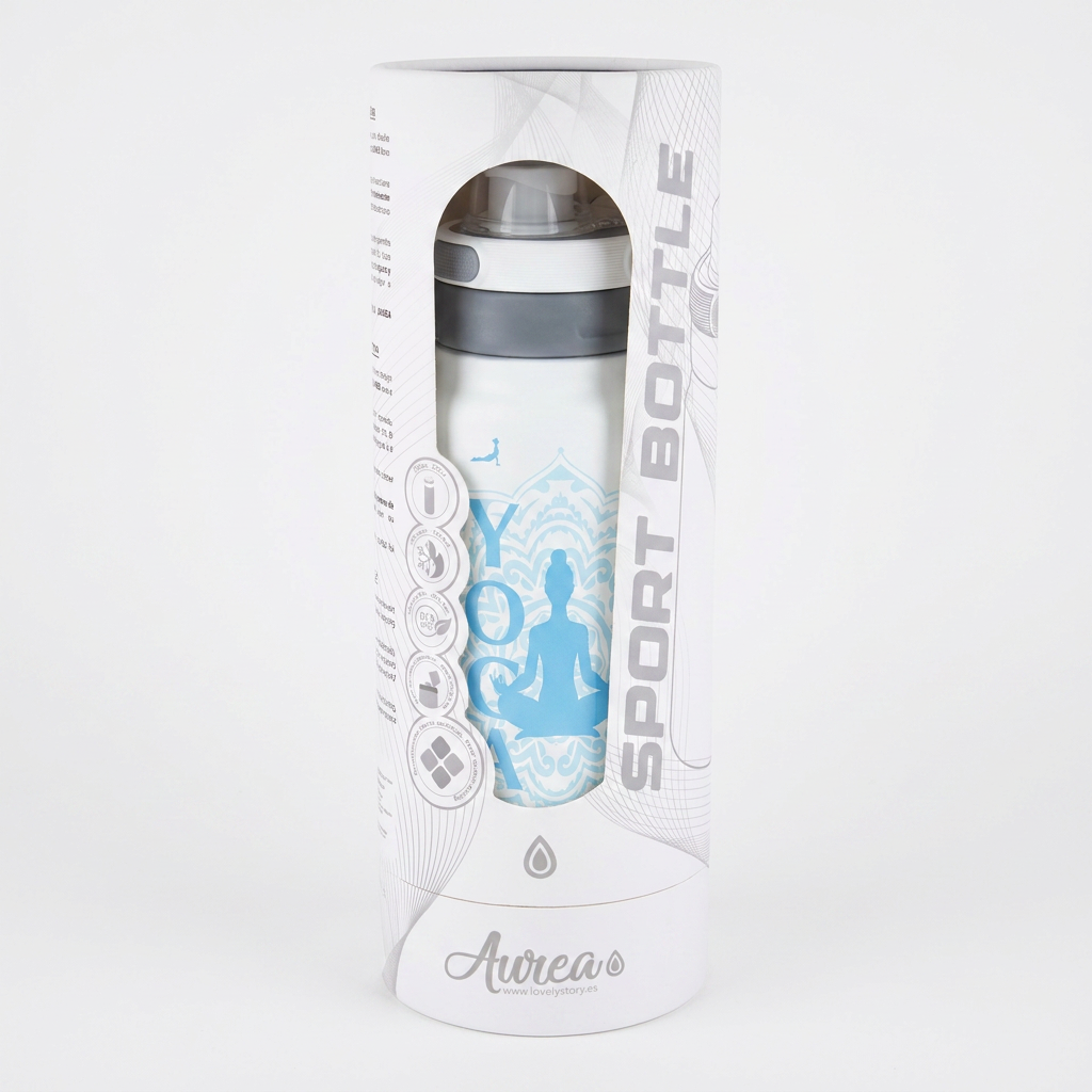 Botella Térmica de Acero Inoxidable Sport – Yoga Zone | Aurea