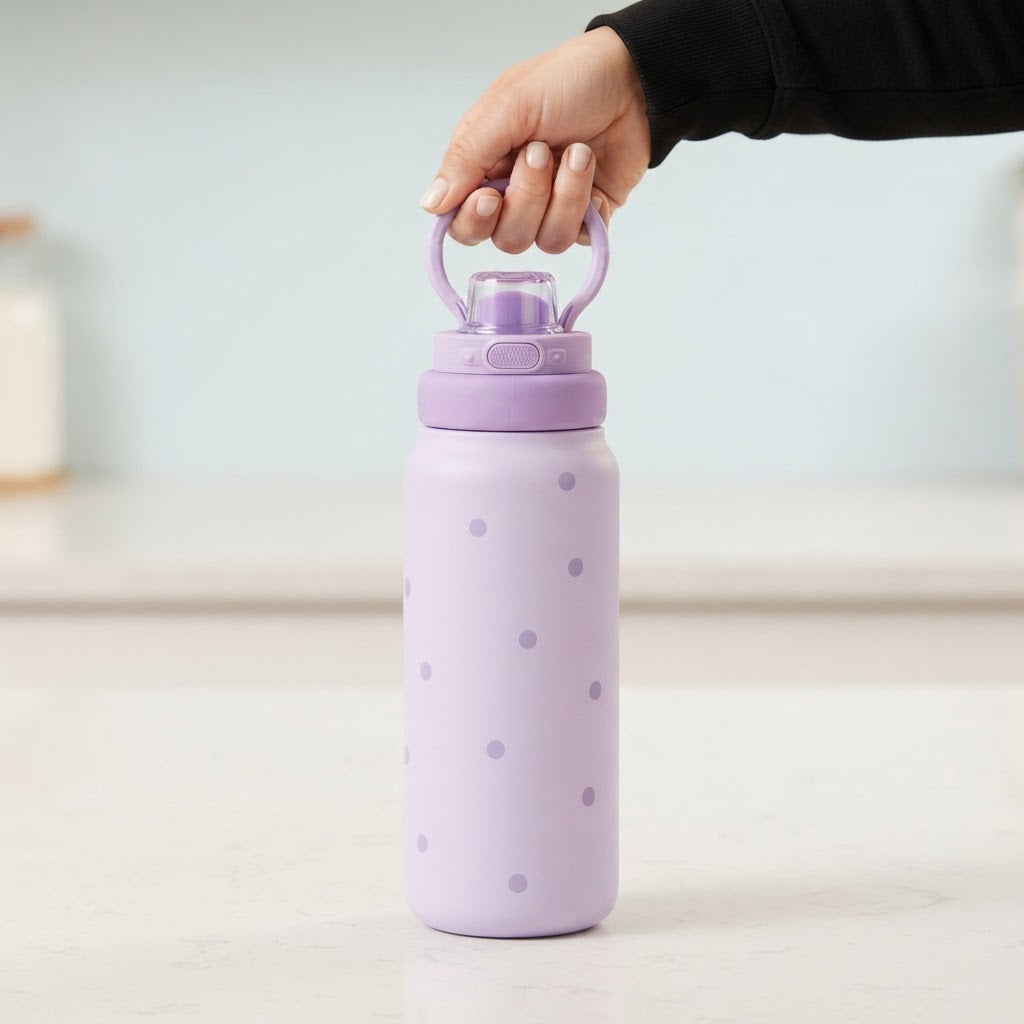 Botella Térmica de Acero Inoxidable Sport – Pastel Dots | Aurea