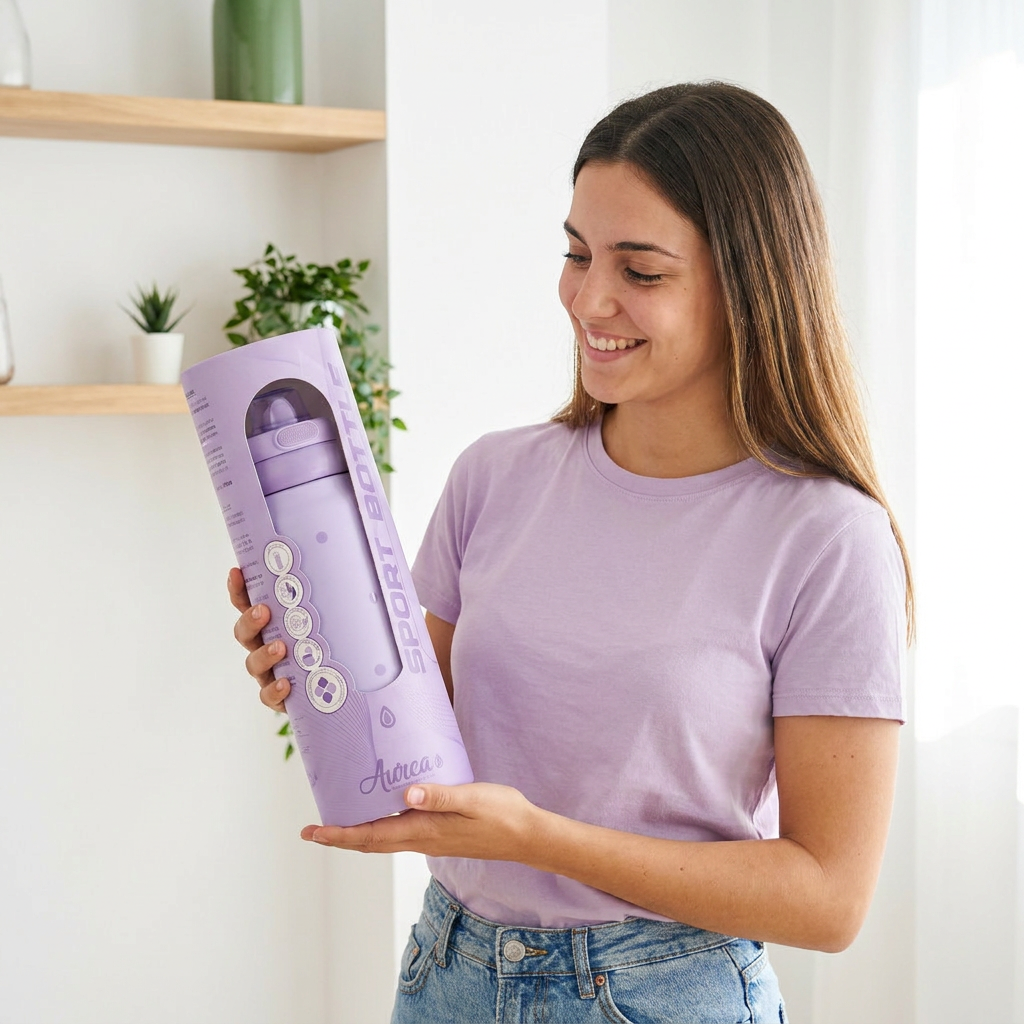 Botella Térmica de Acero Inoxidable Sport – Pastel Dots | Aurea