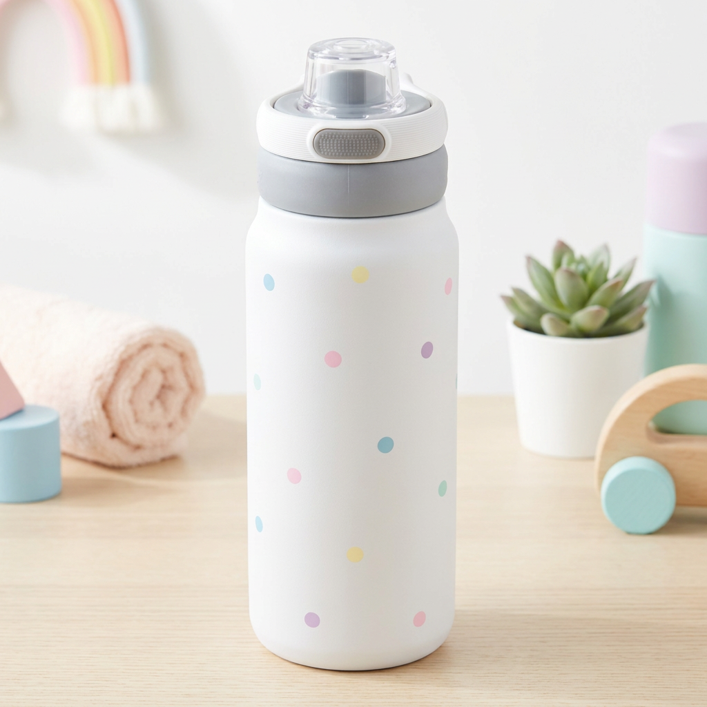 Botella Térmica de Acero Inoxidable Sport – Pastel Dots | Aurea