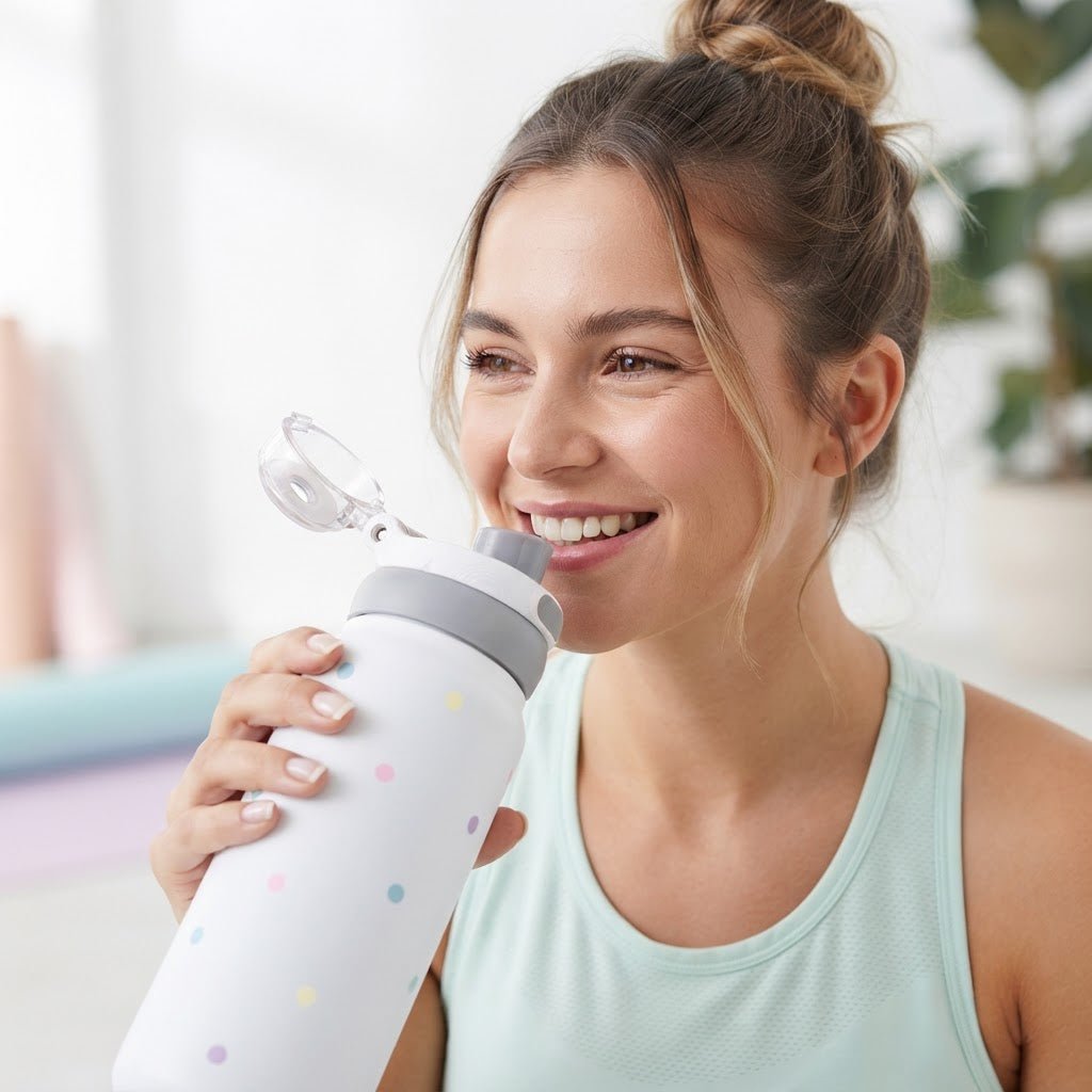 Botella Térmica de Acero Inoxidable Sport – Pastel Dots | Aurea