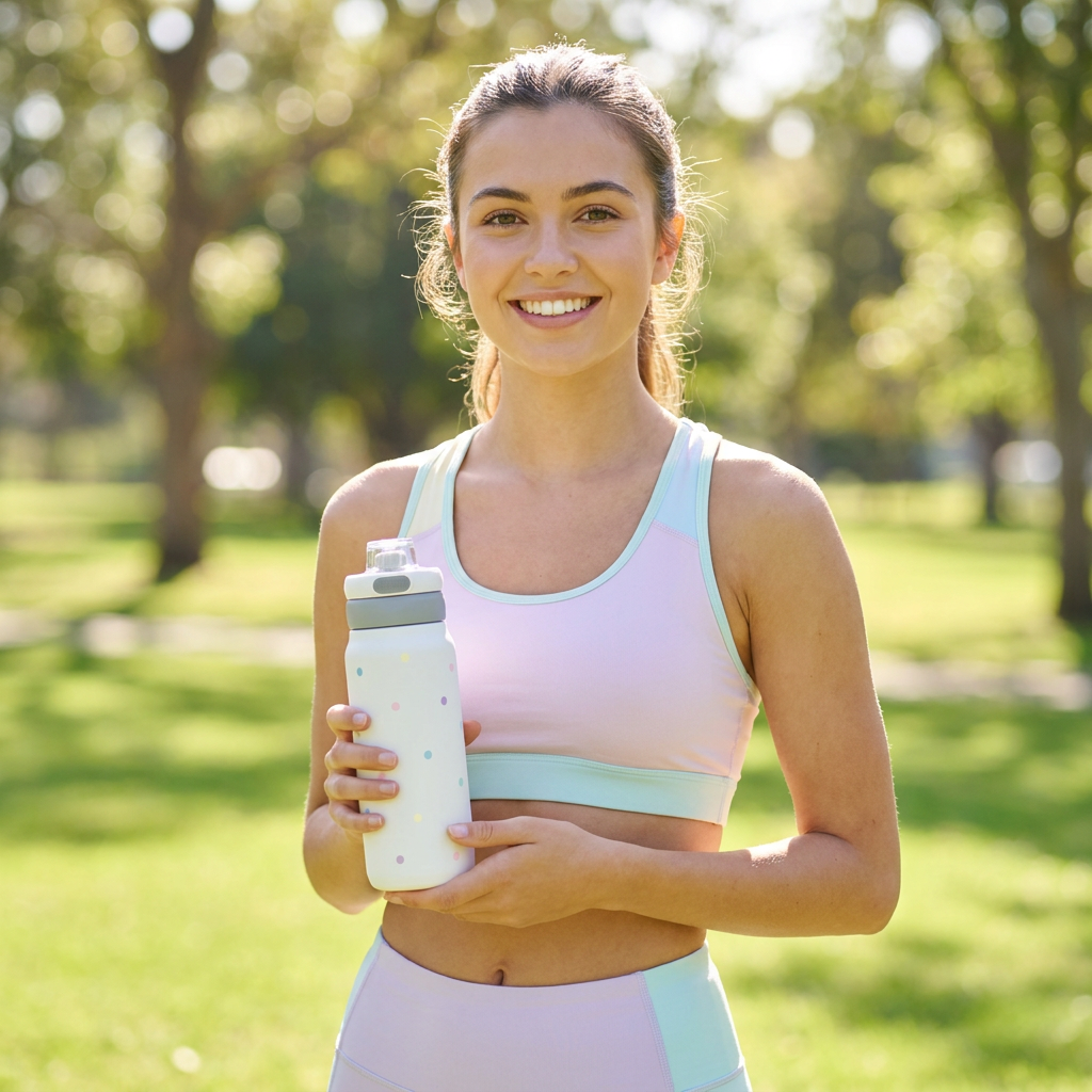 Botella Térmica de Acero Inoxidable Sport – Pastel Dots | Aurea