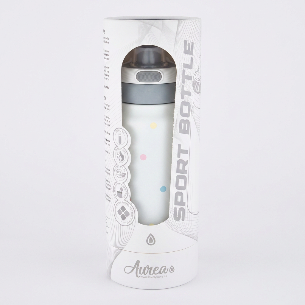 Botella Térmica de Acero Inoxidable Sport – Pastel Dots | Aurea