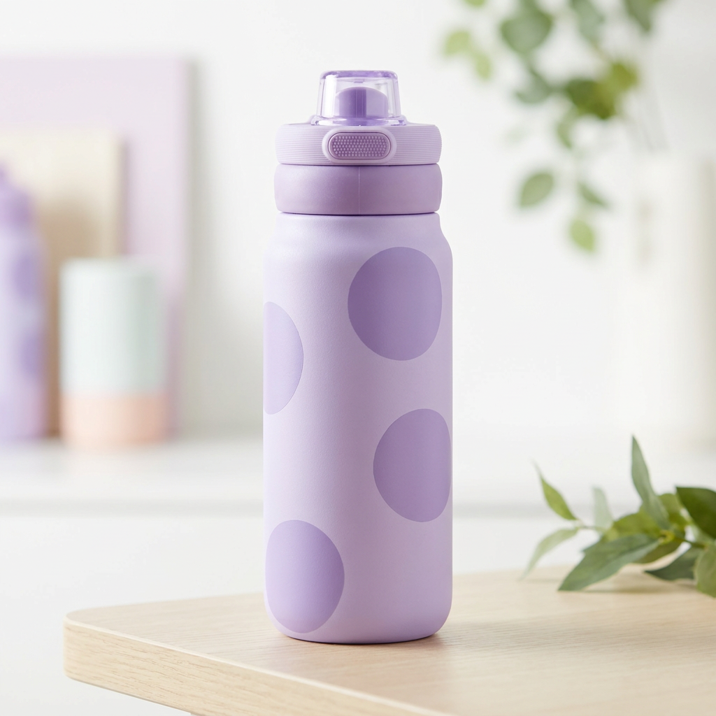 Botella Térmica de Acero Inoxidable Sport – Happy Dots | Aurea