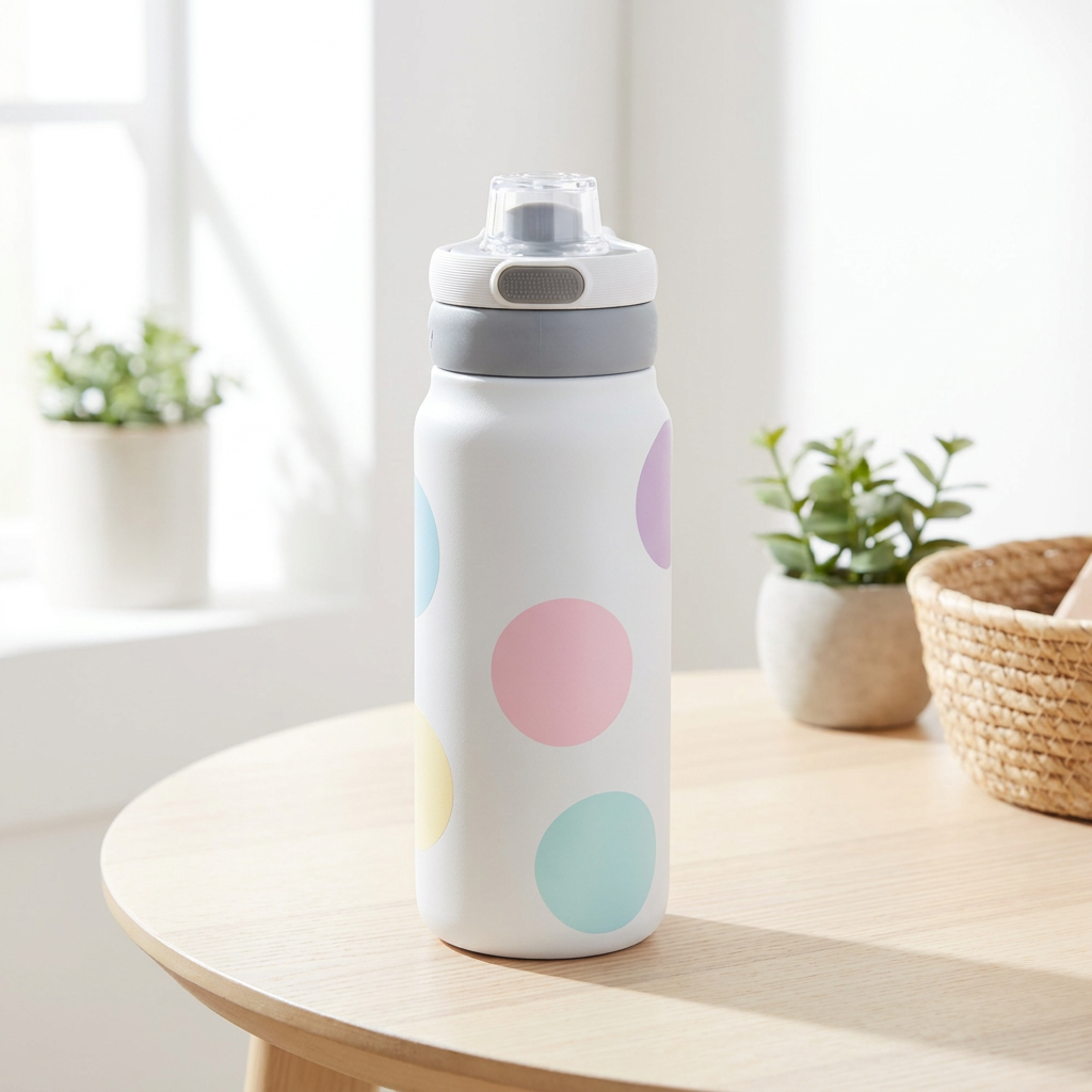 Botella Térmica de Acero Inoxidable Sport – Happy Dots | Aurea