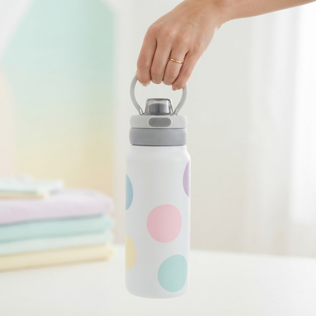 Botella Térmica de Acero Inoxidable Sport – Happy Dots | Aurea