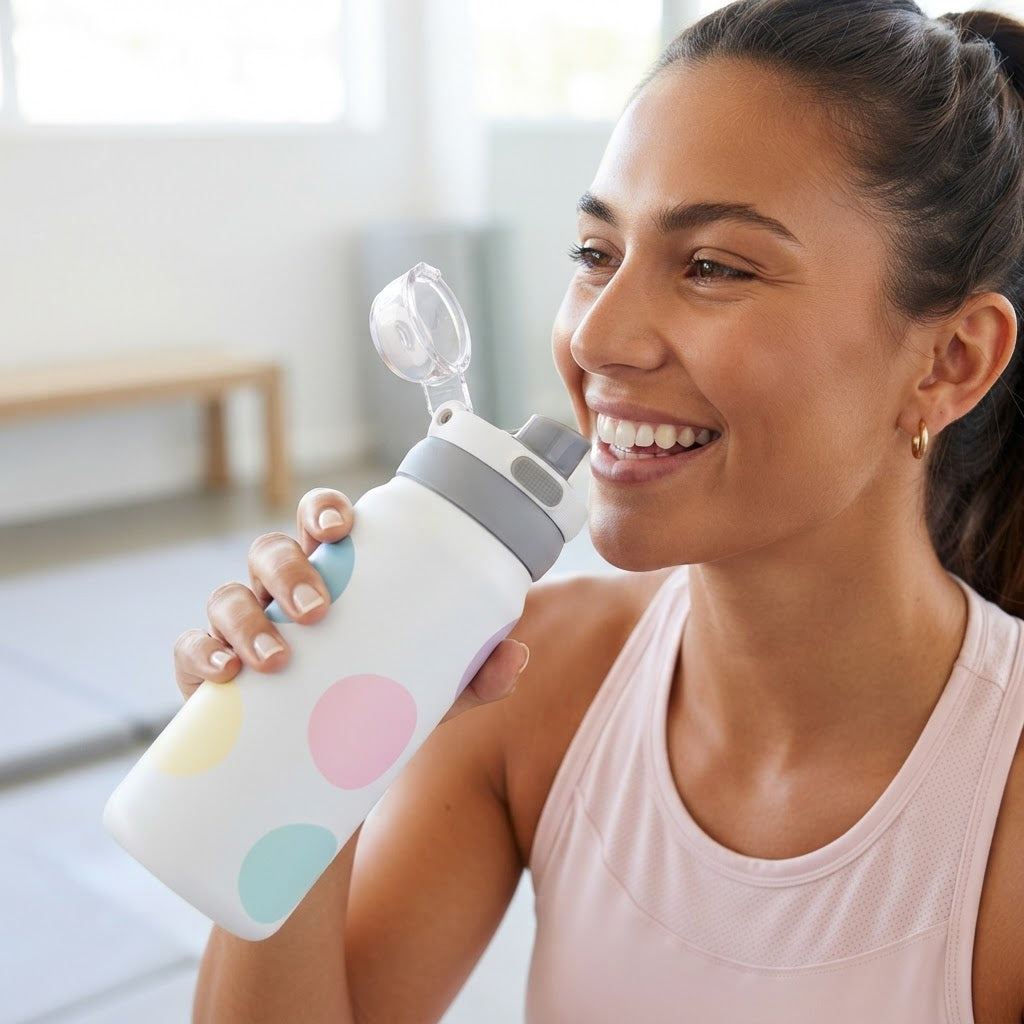 Botella Térmica de Acero Inoxidable Sport – Happy Dots | Aurea