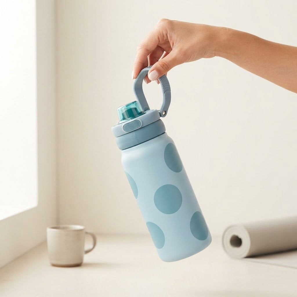 Botella Térmica de Acero Inoxidable Sport – Happy Dots | Aurea