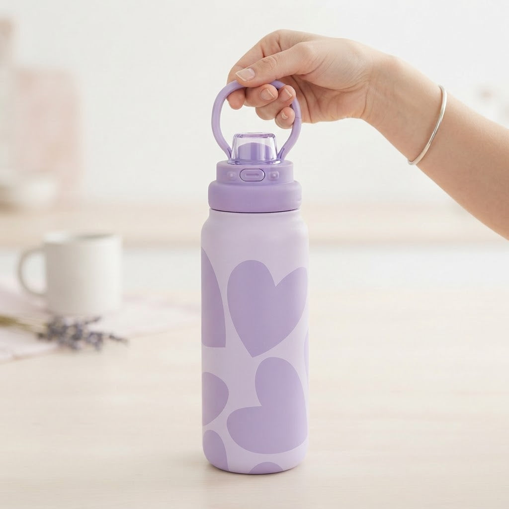 Botella Térmica de Acero Inoxidable Sport – Sweet Love | Aurea