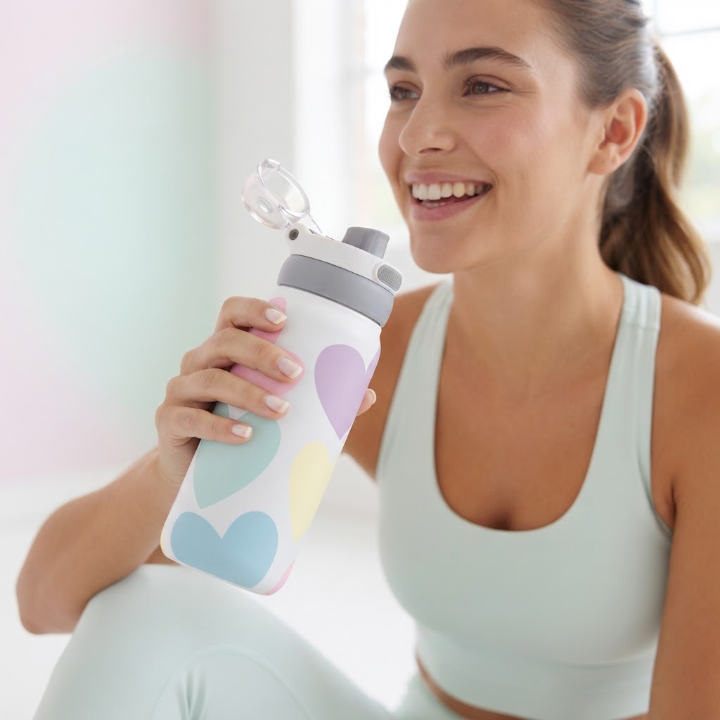 Botella Térmica de Acero Inoxidable Sport – Sweet Love | Aurea