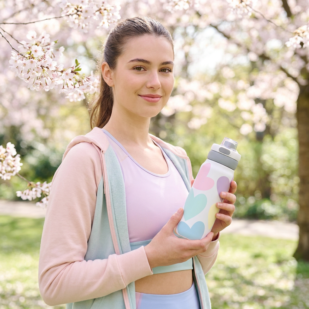 Botella Térmica de Acero Inoxidable Sport – Sweet Love | Aurea