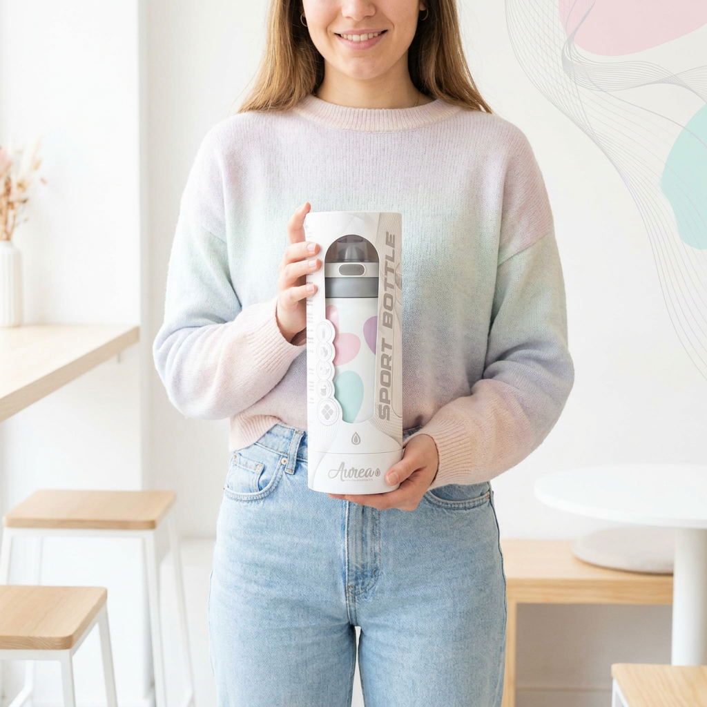 Botella Térmica de Acero Inoxidable Sport – Sweet Love | Aurea