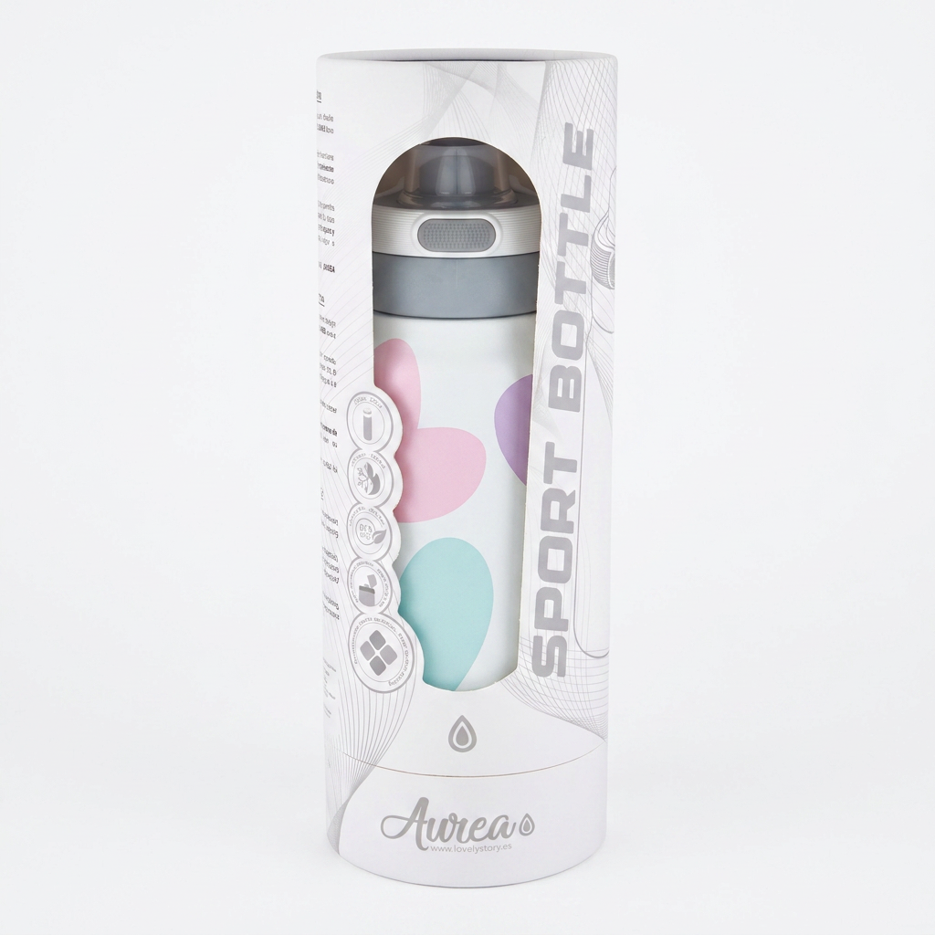 Botella Térmica de Acero Inoxidable Sport – Sweet Love | Aurea