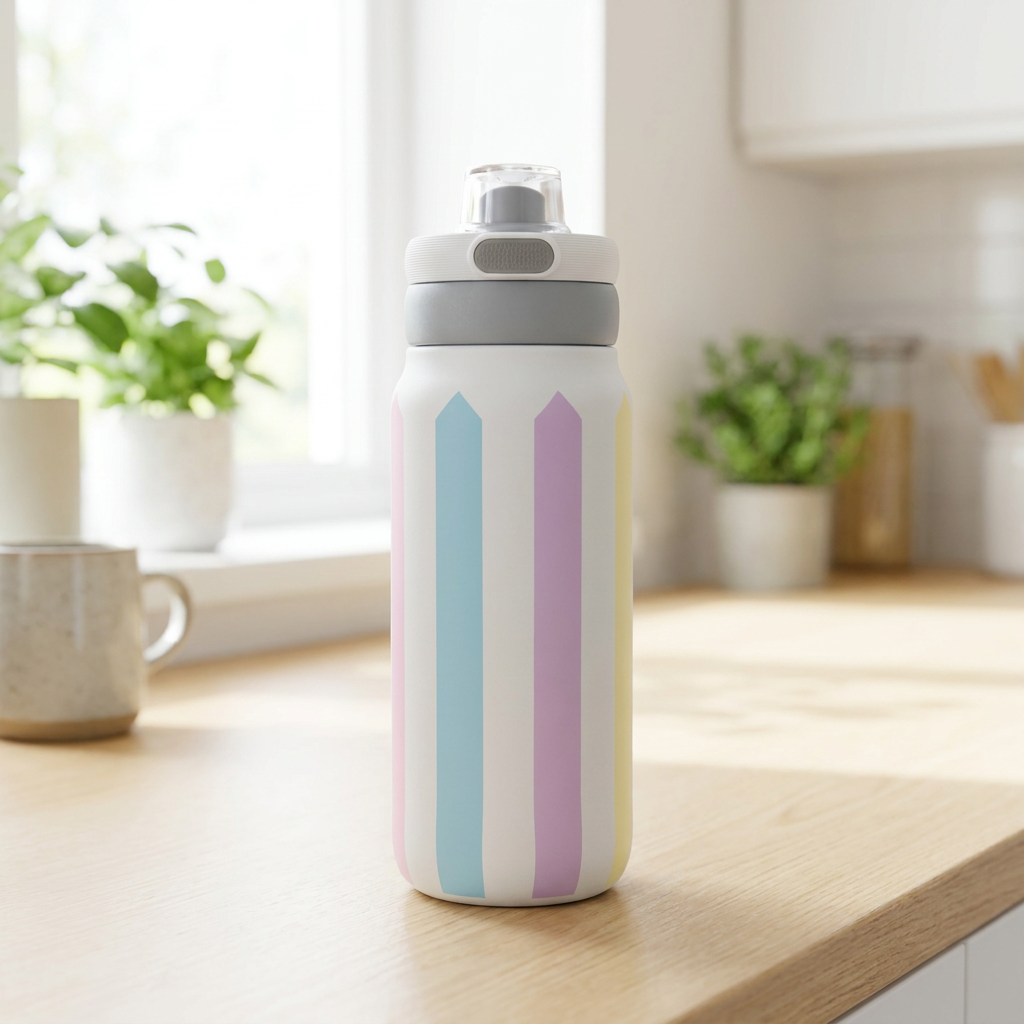 Botella Térmica de Acero Inoxidable Sport – Candy Lines | Aurea