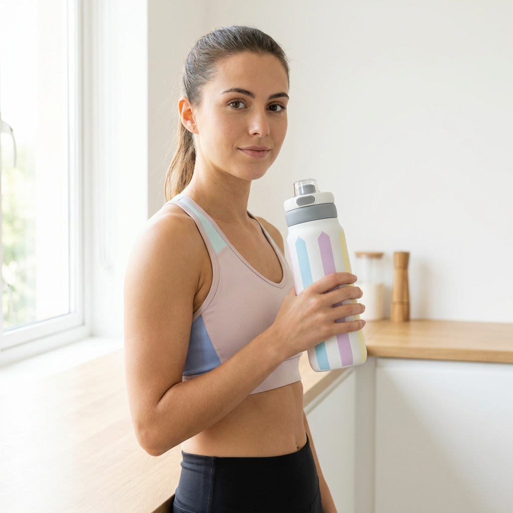 Botella Térmica de Acero Inoxidable Sport – Candy Lines | Aurea