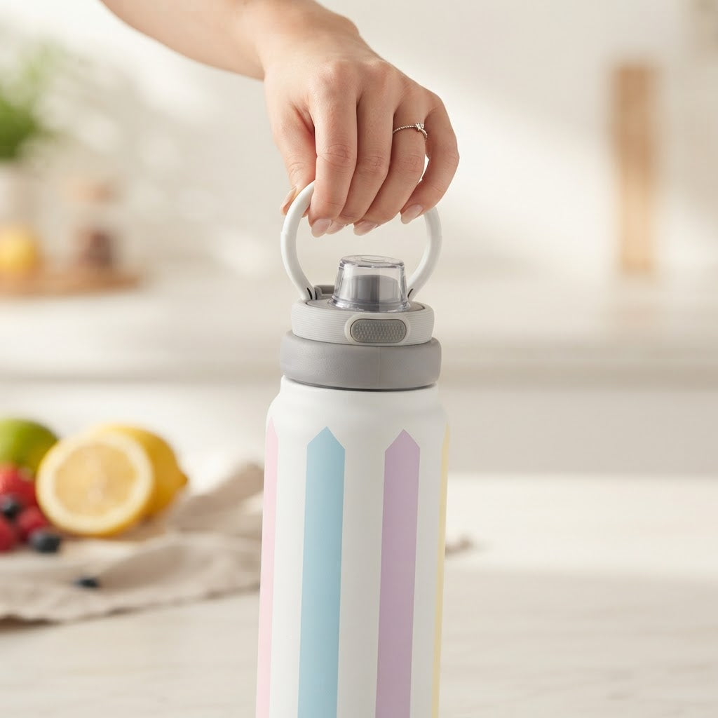 Botella Térmica de Acero Inoxidable Sport – Candy Lines | Aurea