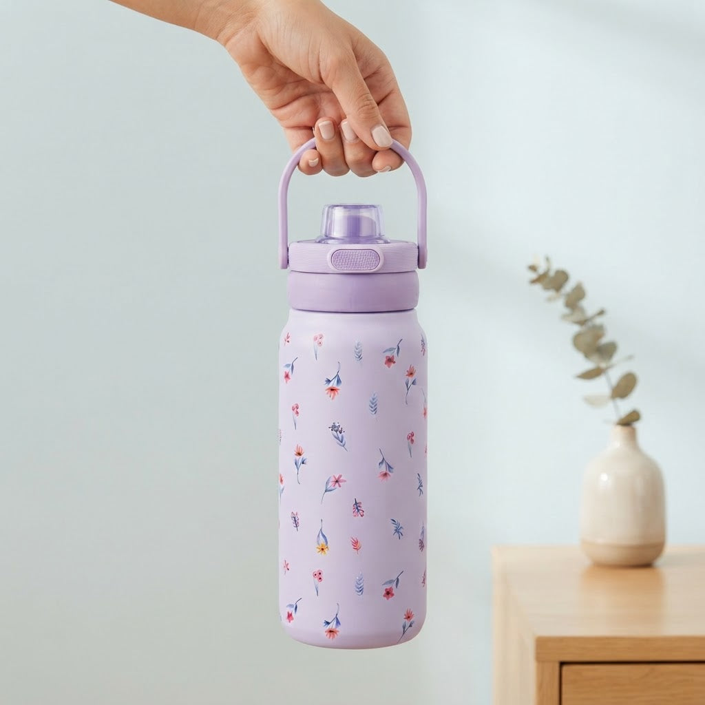 Botella Térmica de Acero Inoxidable Sport – Little Bloom | Aurea