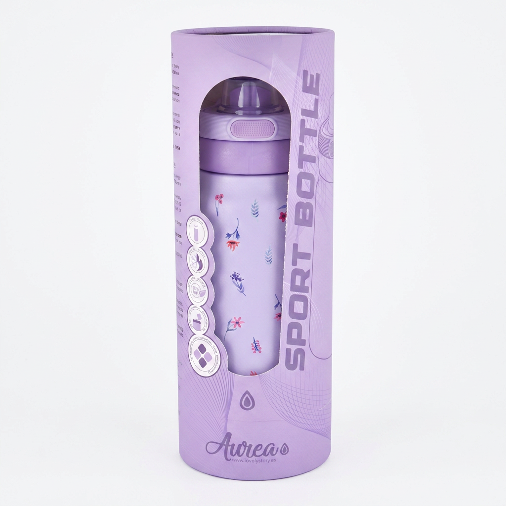 Botella Térmica de Acero Inoxidable Sport – Little Bloom | Aurea